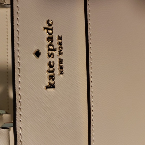 Kate Spade Staci Medium Satchel NWOTs 11" W X 9" H Saffiano Leather Ivory - Picture 2 of 14